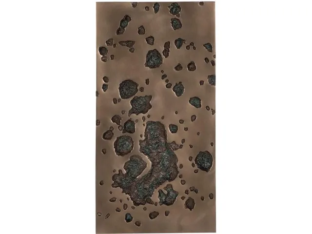 Splotch Wall Art, Rectangle, Bronze Finish