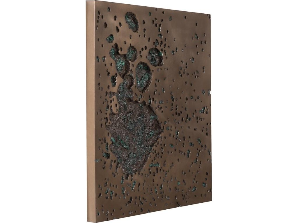 Splotch Wall Art, Square, Bronze Finish - image 1
