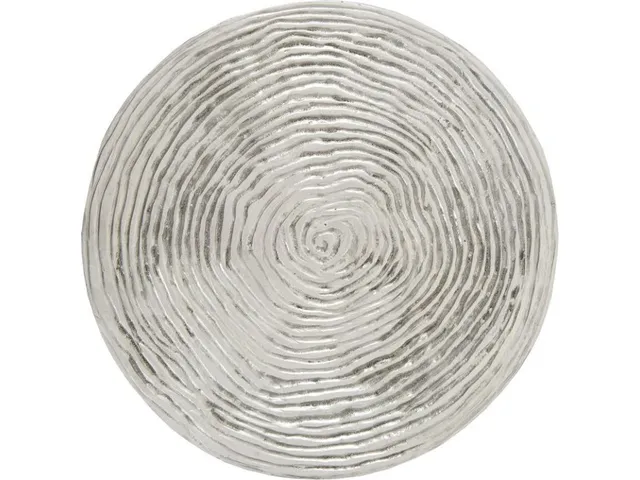 Ripple Side Table, Resin, Silver Leaf with Antiquing - Alternative View