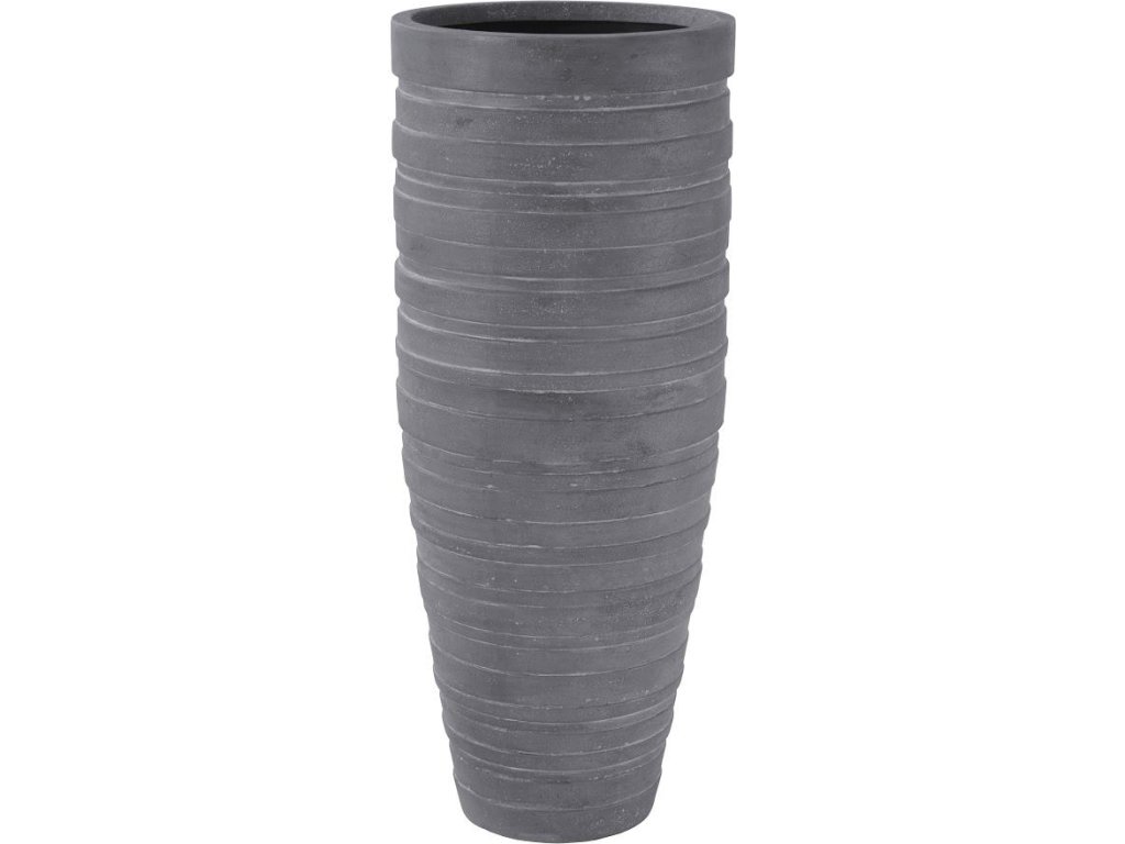 June Slim Planter, Raw Gray, LG - main image