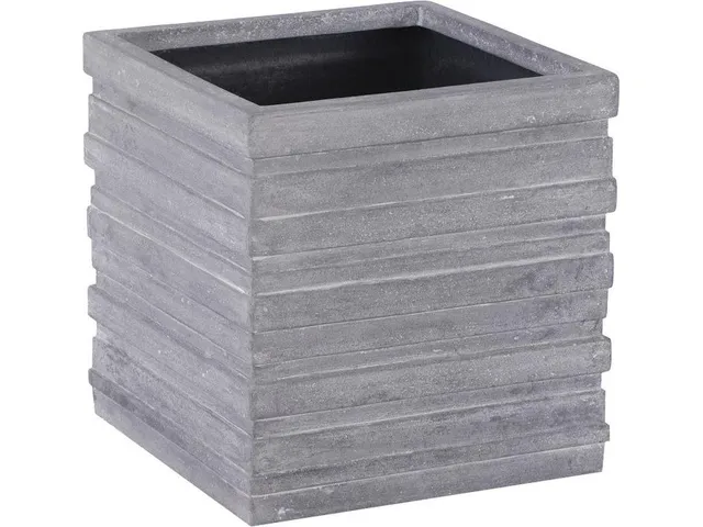 June Square Planter, Gray, MD