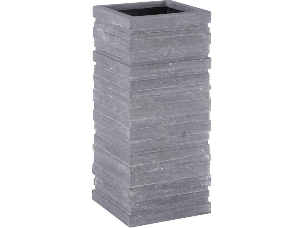 June Square Planter, Gray, LG - main image