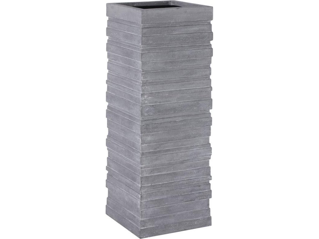 June Square Planter, Gray, XL - main image