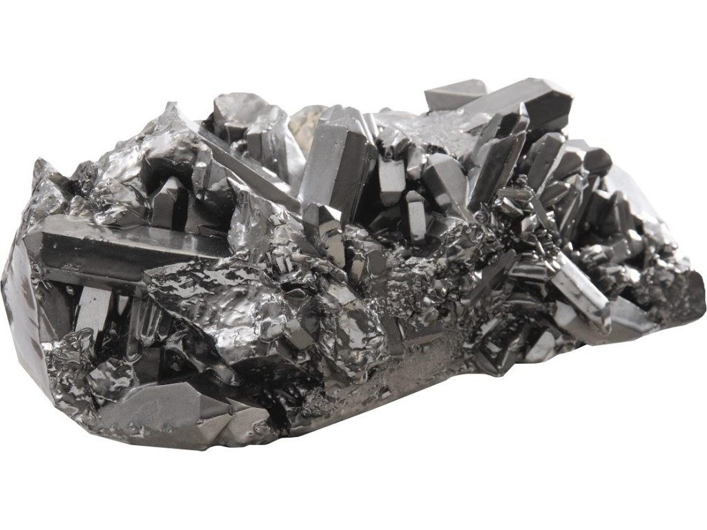 Cast Crystal Tabletop Accent, Liquid Silver, SM - image 1