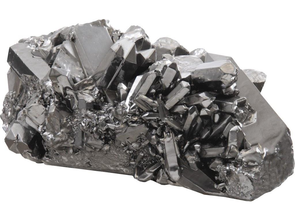 Cast Crystal Tabletop Accent, Liquid Silver, SM - image 2