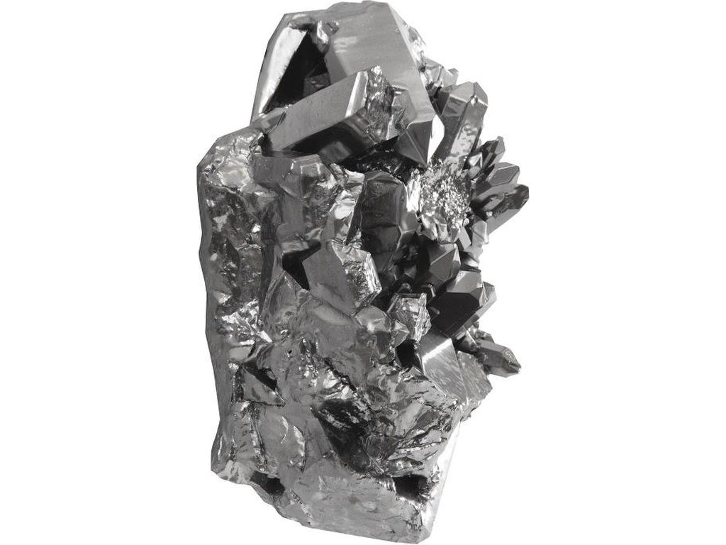 Cast Crystal Wall Art, Liquid Silver, SM - image 1