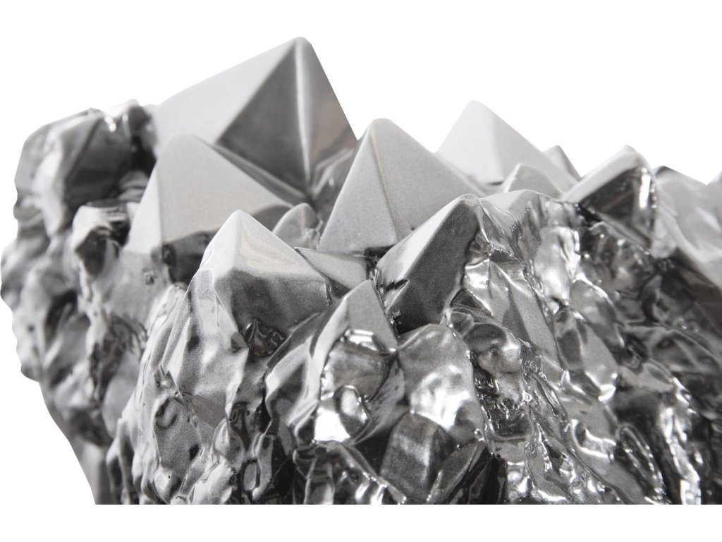 Cast Crystal Tabletop Accent, Liquid Silver, Large - image 3