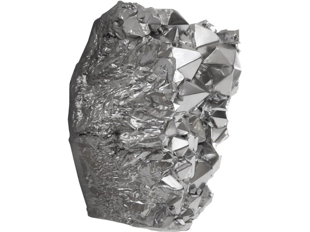 Cast Crystal Wall Art, Liquid Silver, LG - image 1