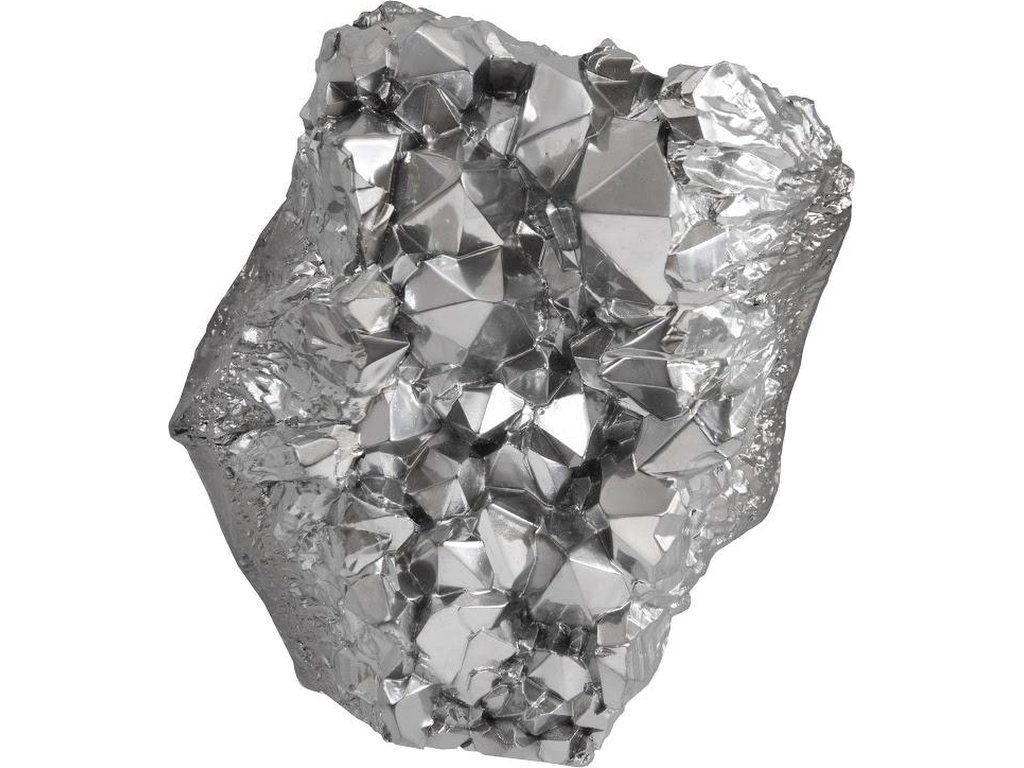 Cast Crystal Wall Art, Liquid Silver, LG - main image