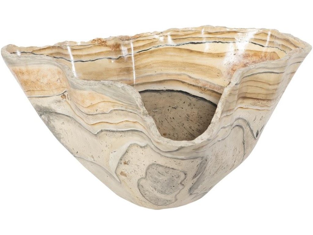 Cast Onyx Bowl, Faux Finish, Large - main image