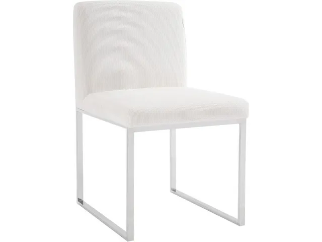 Frozen Dining Chair, Corduroy White