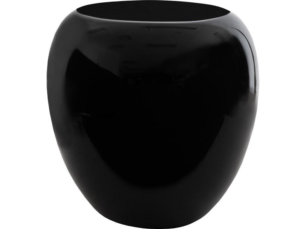 River Stone Side Table, Gel Coat Black - main image