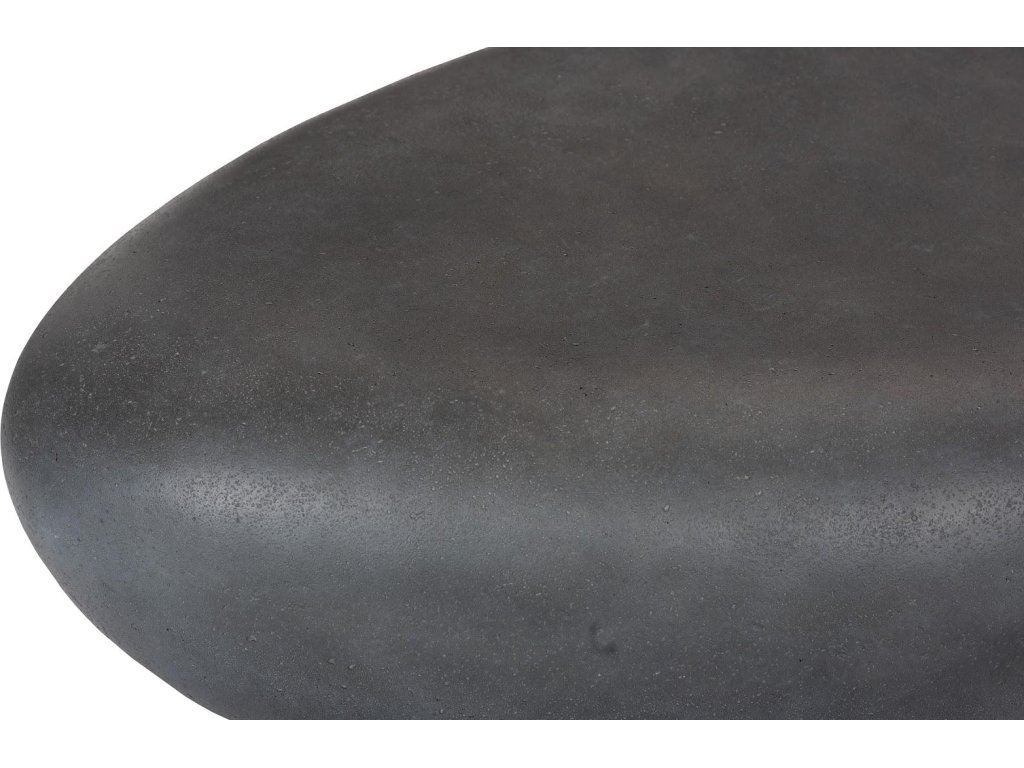 River Stone Coffee Table, Charcoal Stone, Small - image 4
