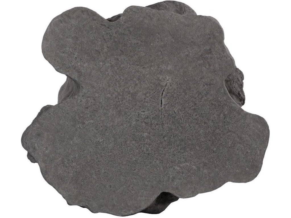Log Side Table, Charcoal Stone - image 1