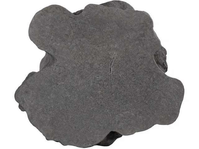 Log Side Table, Charcoal Stone - Alternative View