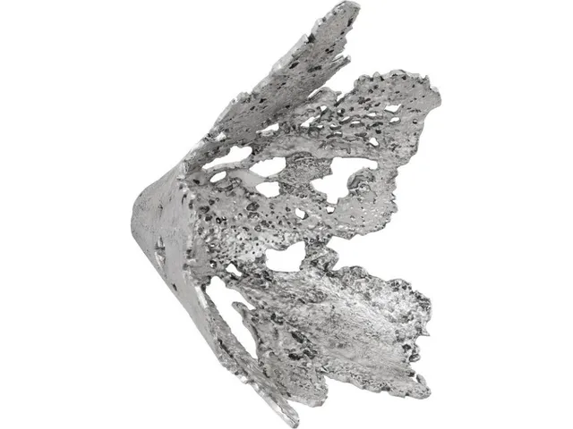 Perforated Splash Bowl Wall Art, Silver Leaf