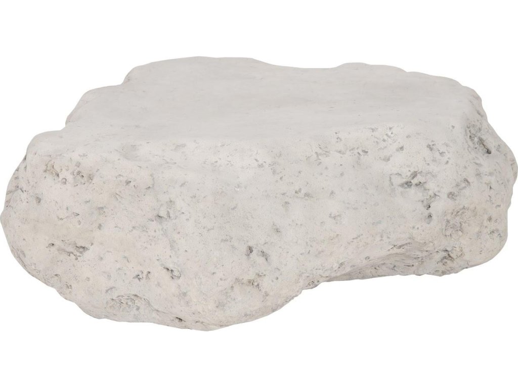 Cast Boulder Coffee Table, Roman Stone, Small - image 3