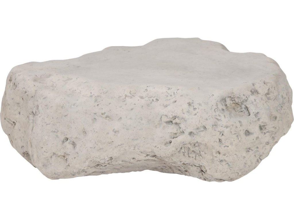 Cast Boulder Coffee Table, Roman Stone, Small - main image