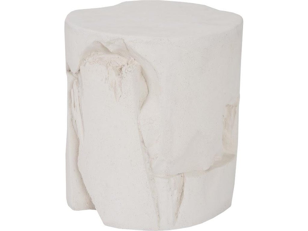 Slice Stool, Round, White Stone - image 2