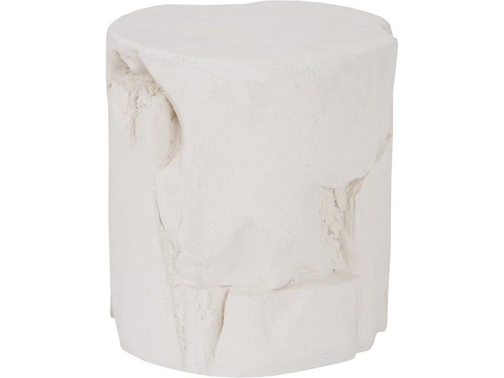 Slice Stool, Round, White Stone - image 3