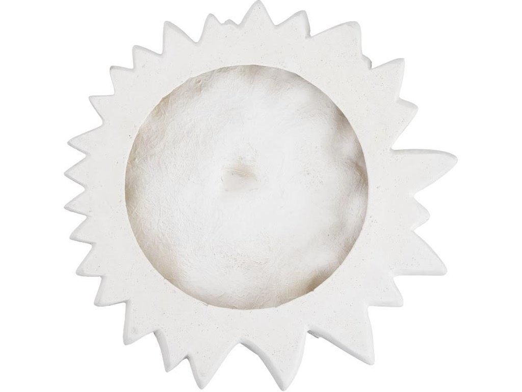 Dahlia Flower Wall Art, White Stone - image 2