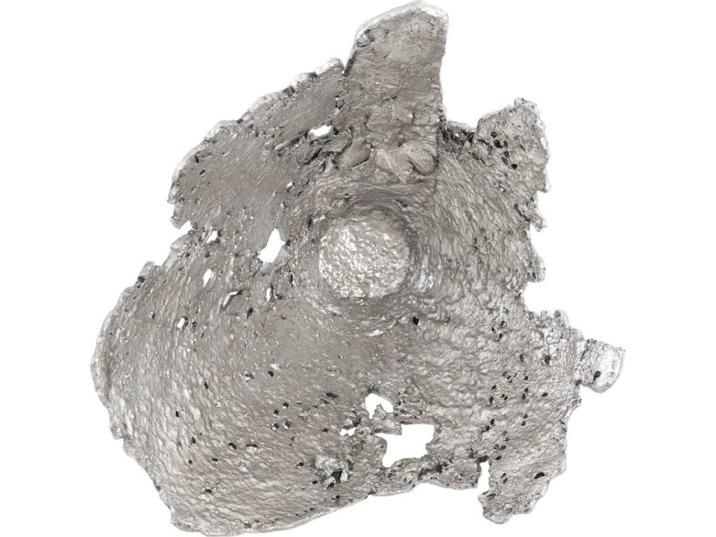 Semi-Perforated Splash Bowl Wall Art, Silver Leaf - image 1