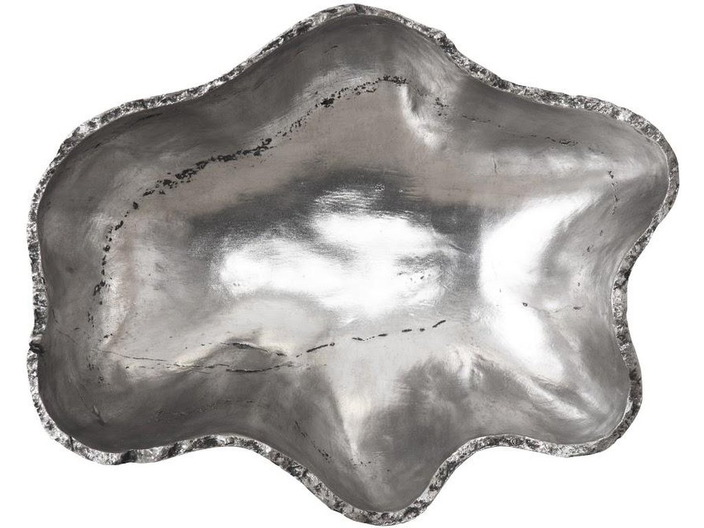 Cast Onyx Wall Bowl, Silver, SM - main image