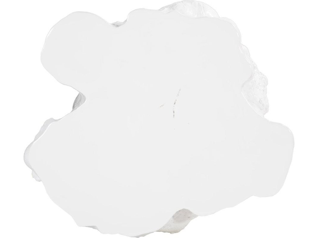 Log Side Table, Gel Coat White - image 1