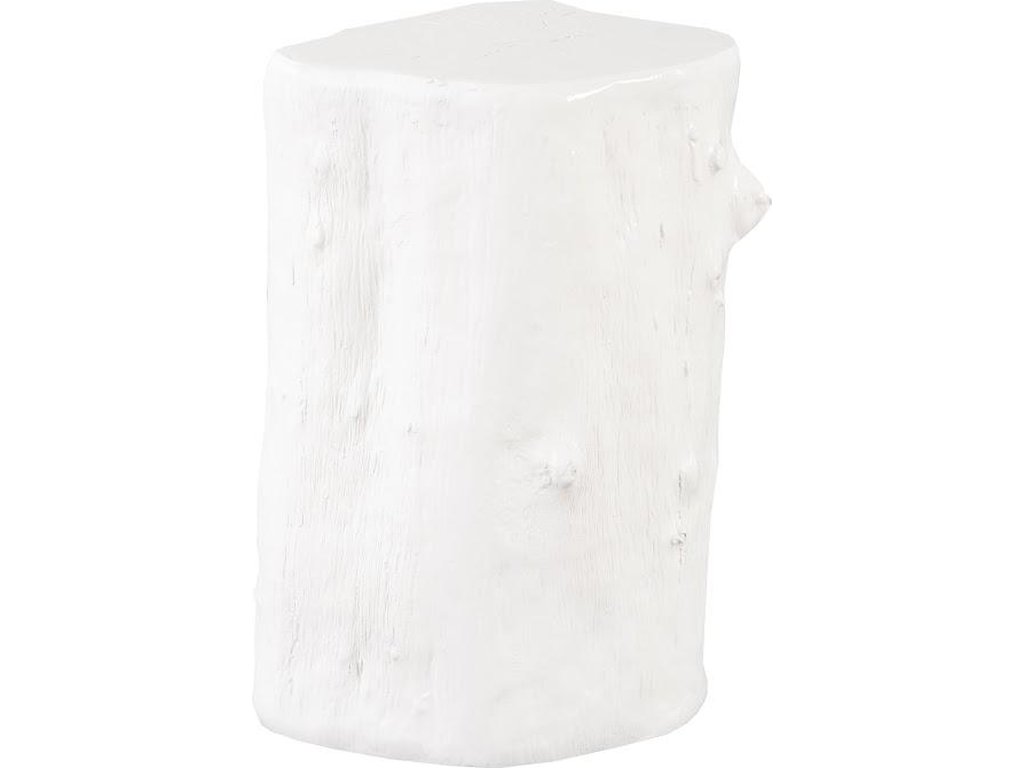Log Stool, Gel Coat White, SM - image 2