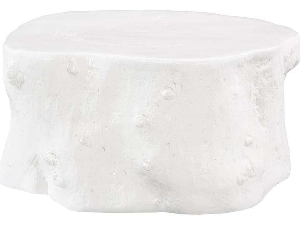 Log Coffee Table, Gel Coat White - image 2