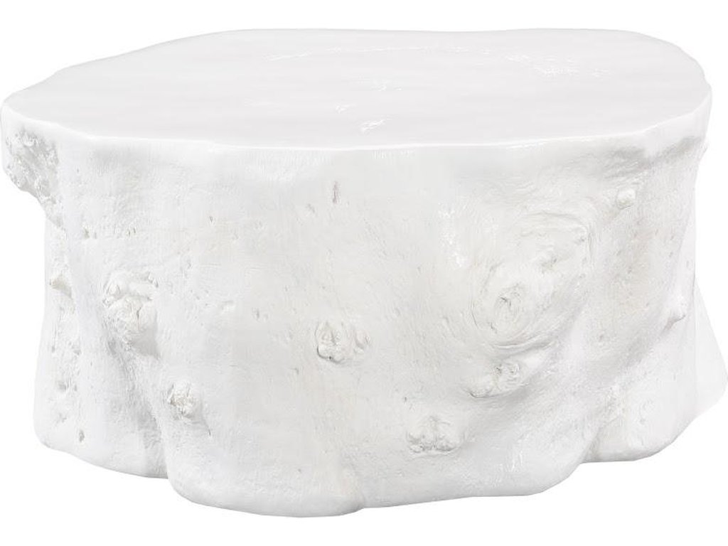 Log Coffee Table, Gel Coat White - main image