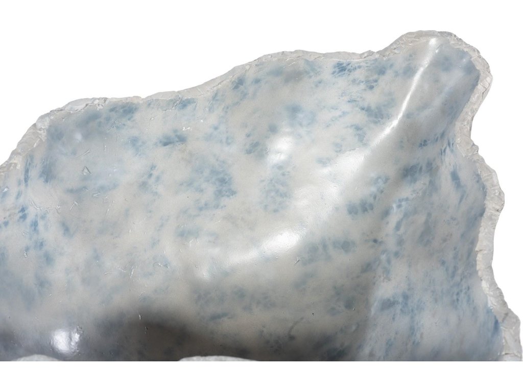 Cast Blue Onyx Bowl, Faux Finish, Narrow - image 3