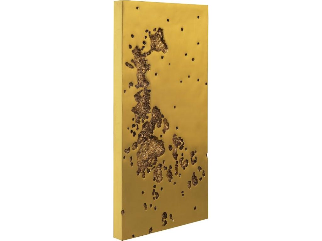 Splotch Wall Art, Rectangle, Gold Leaf - image 1