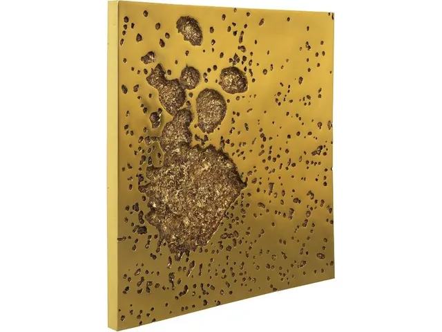 Splotch Wall Art, Square, Gold Leaf - Alternative View