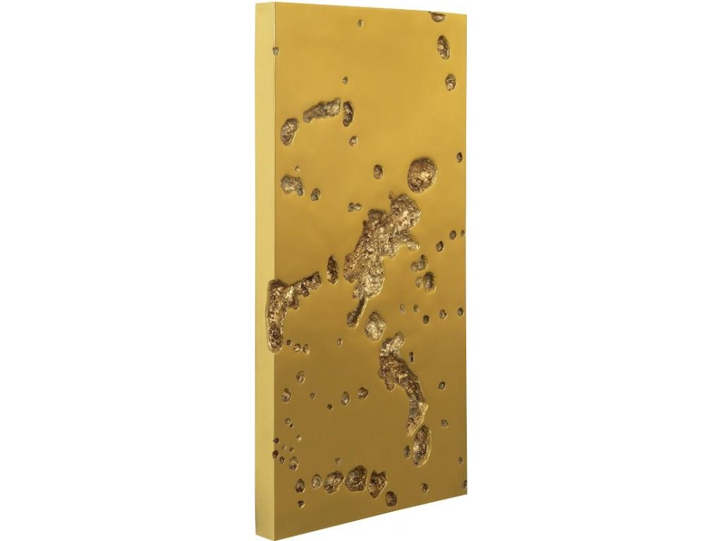 Splotch Wall Art, Rectangle, Gold Leaf - image 1