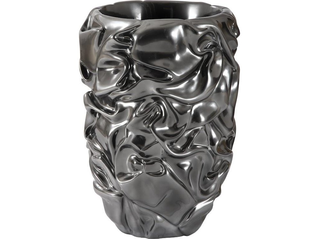 Drape Planter, Liquid Silver - main image