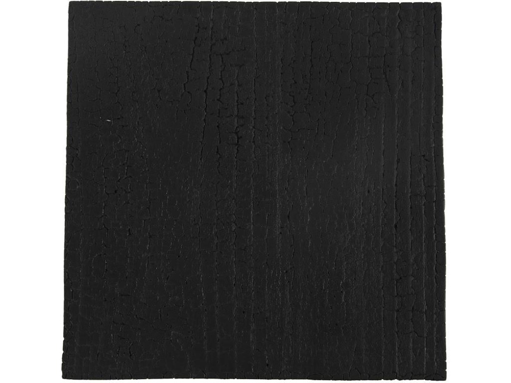Scorched Side Table, Black and Gold Leaf - image 1