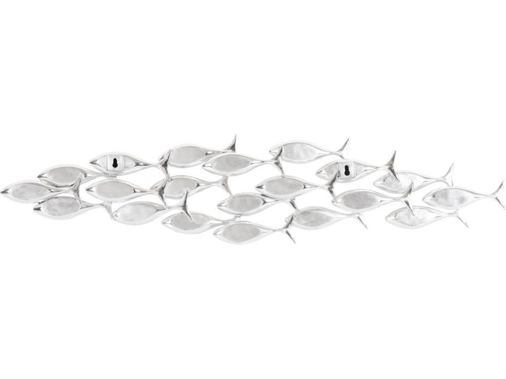 School of Fish Wall Art, Silver Leaf - image 3