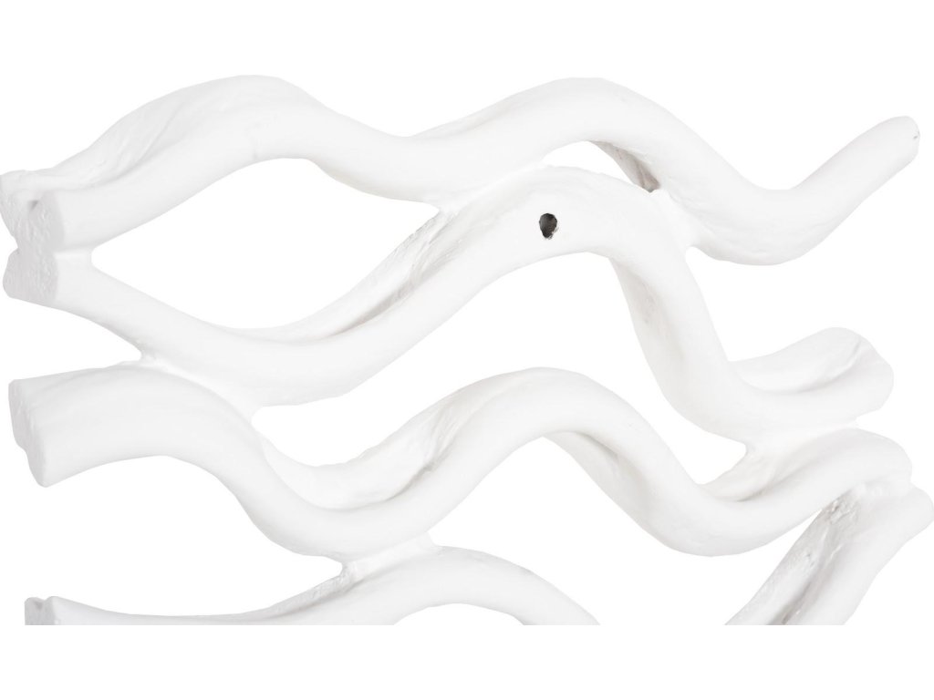 Vine Wall Tile, Matte White, Set of 4 - image 4