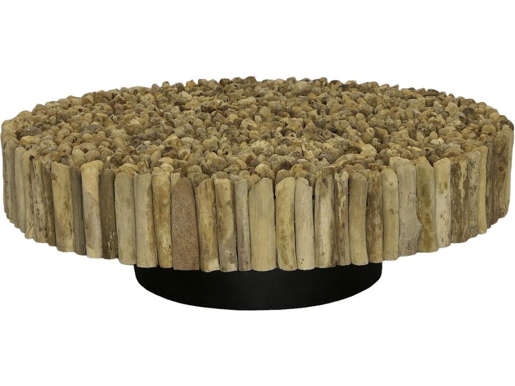 Manhattan Coffee Table, Round, with Glass - image 2