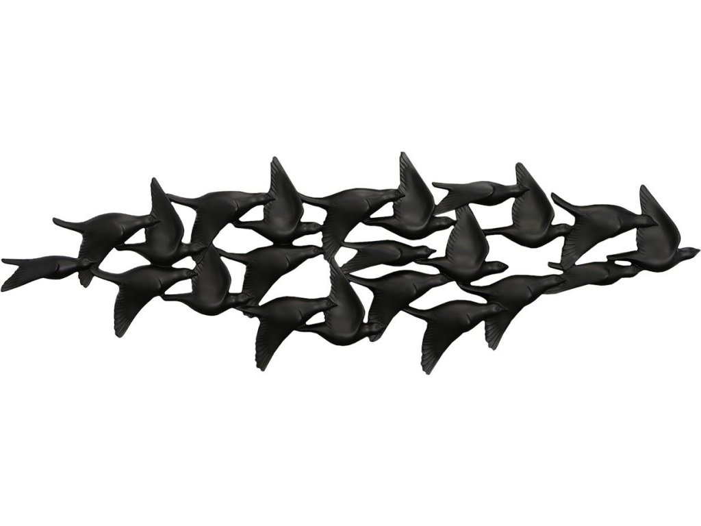 Flock Of Birds Wall Art, Black - main image