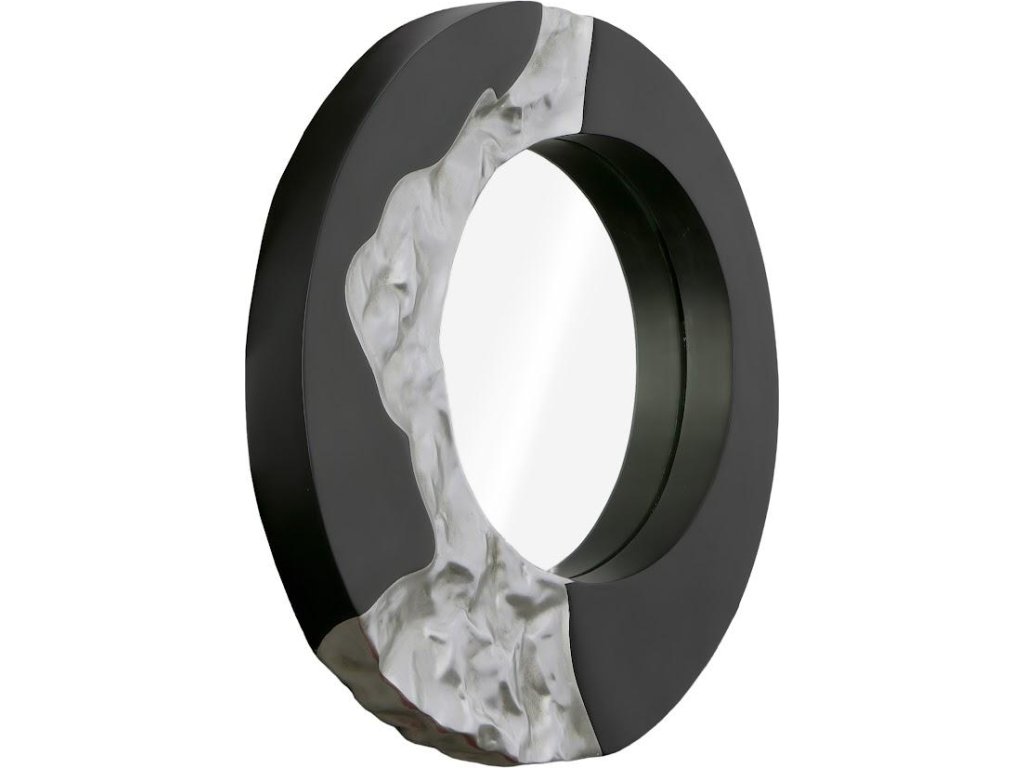 Mercury Mirror, Black, Silver Leaf - image 1