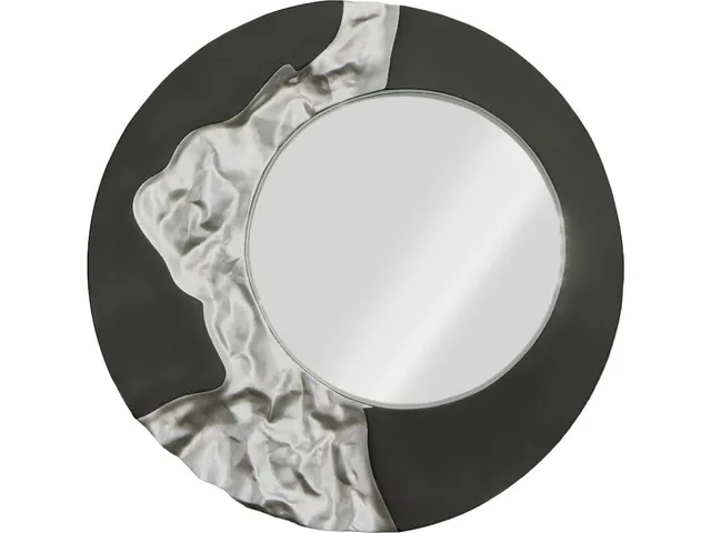 Mercury Mirror, Black, Silver Leaf