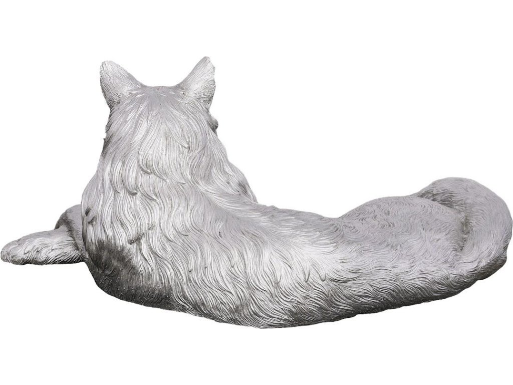 Cat Sculpture, Silver Leaf - image 1
