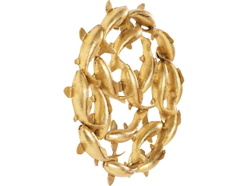 Koi Wall Art, Gold Leaf, Small - image 1