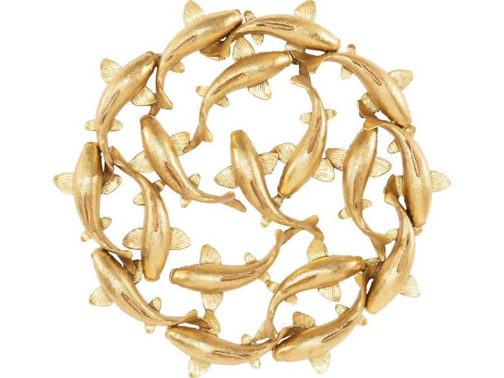 Koi Wall Art, Gold Leaf, Small - main image