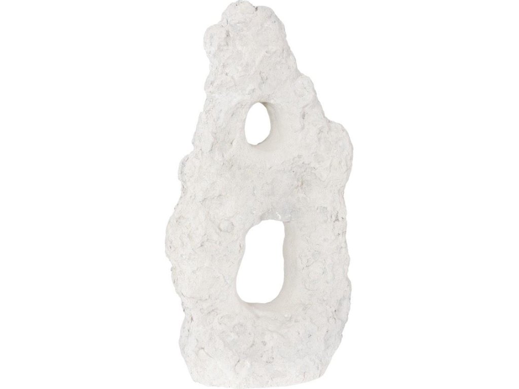 Cast Stone Table Top Sculpture, Double Hole, Roman Stone - image 1