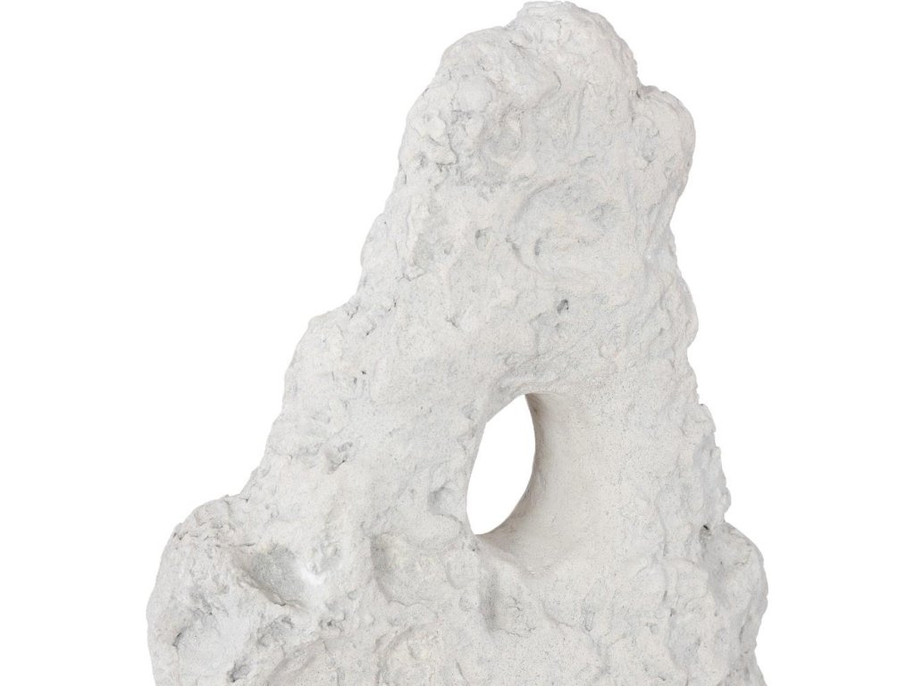 Cast Stone Table Top Sculpture, Double Hole, Roman Stone - image 2