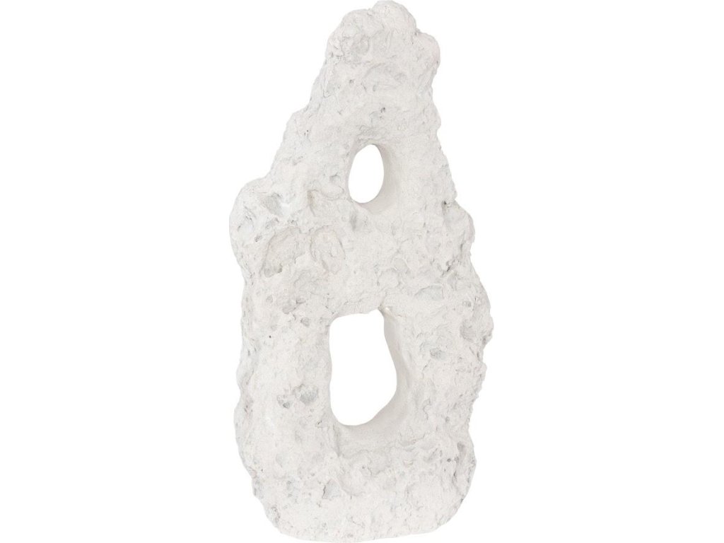 Cast Stone Table Top Sculpture, Double Hole, Roman Stone - main image