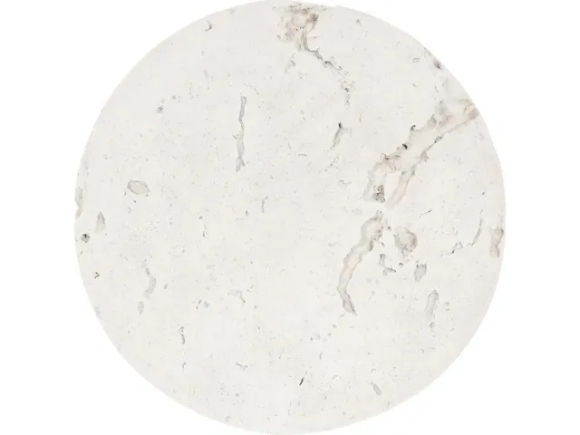Cast Cheese Stone Coffee Table, Round, Roman Stone - Alternative View
